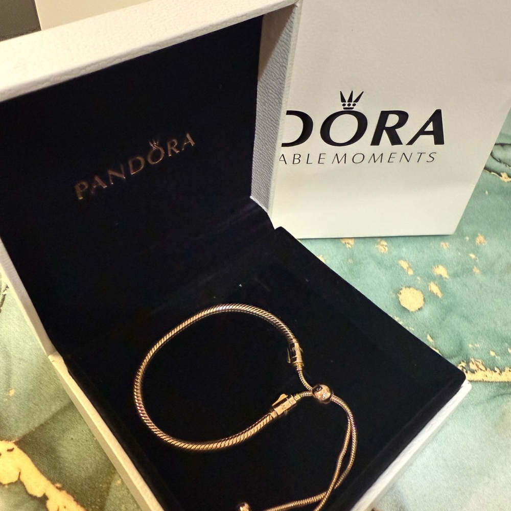 Pandora Rose Gold Snake Chain Bracelet